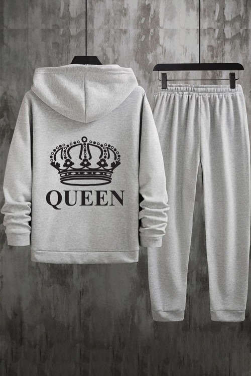Unisex Quenn Baskılı Eşofman Takımı