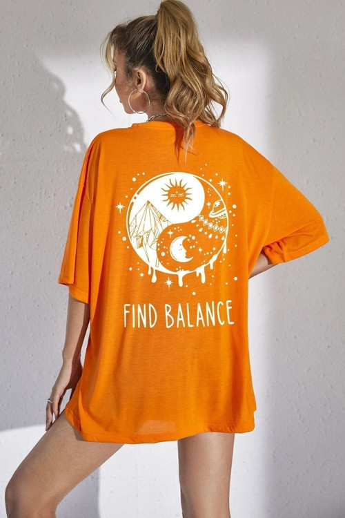Yingyang Baskılı Tshirt