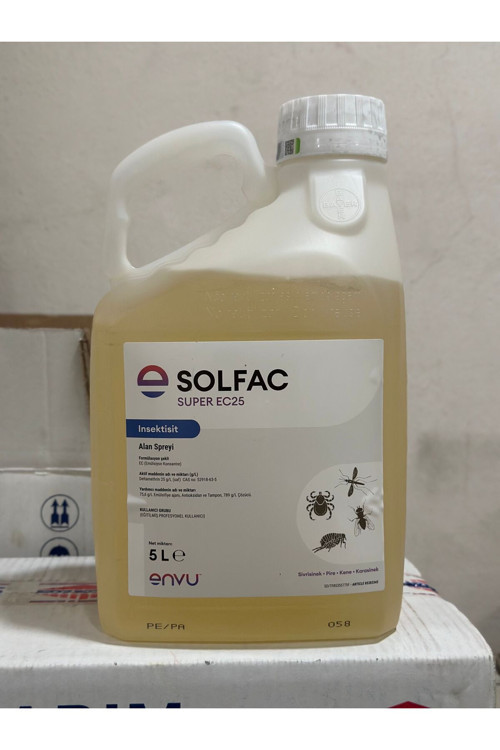 Solfac Ec 50 5Lt Sivri Kara Sinek Haşere Bit Pire Kene Ilacı