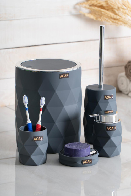Acar Astoria 5 Parça Banyo Seti Gri