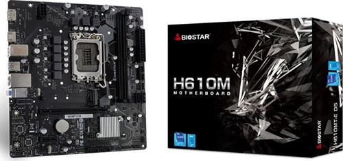 H610MT-E D5 Intel 1700p DDR5 5600 HDMI DP M2 mATX