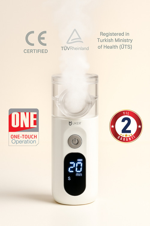 Sessiz Şarjlı Dijital Mesh Nebulizer | CE TÜV Belgeli, ÜTS Kayıtlı, Çocuk-Yetişkin