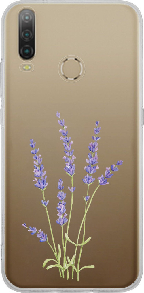 General Mobile GM 10 Uyumlu Lavanta Çiçek Tasarımlı Baskılı Silikon Kılıf