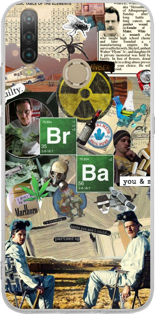 General Mobile GM 10 Uyumlu Breaking Bad Kolaj Baskılı Silikon Kılıf