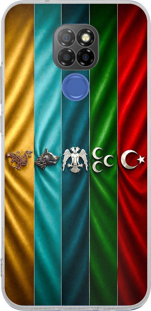 General Mobile GM 20 Uyumlu Tarihi Türk Devletleri Bayrakları Baskılı Silikon Kılıf