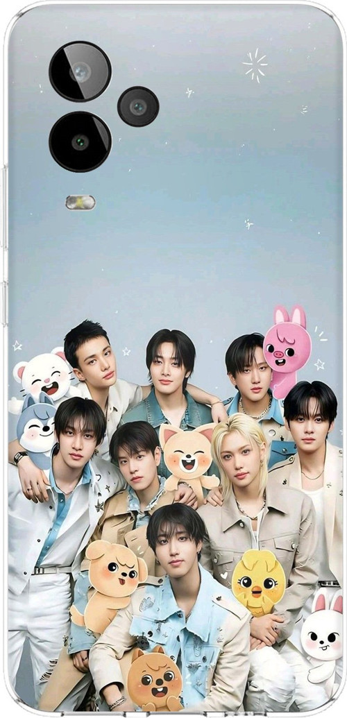 General Mobile GM 24 PRO Uyumlu Tray Kids K-Pop Grubu ve SKZOO Temalı Baskılı Silikon Kılıf