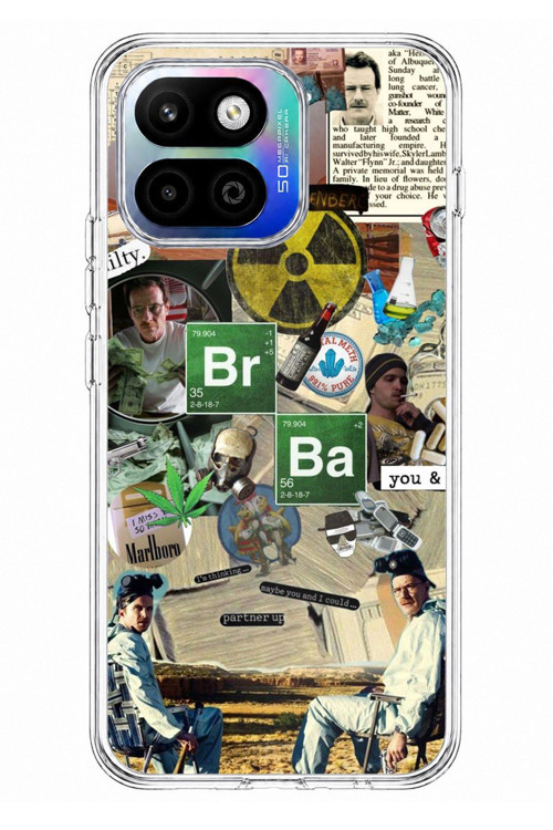 General Mobile GM 26 One 5G Uyumlu Breaking Bad Kolaj Baskılı Silikon Kılıf