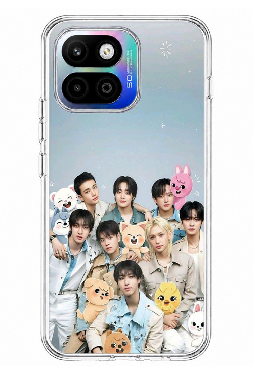 General Mobile GM 26 One 5G Uyumlu Tray Kids K-Pop Grubu ve SKZOO Temalı Baskılı Silikon Kılıf