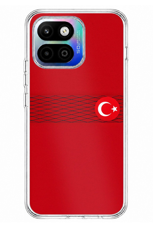 General Mobile GM 26 One 5G Uyumlu Türk Milli Takım Izgara Desenli Forma Baskılı Silikon Kılıf