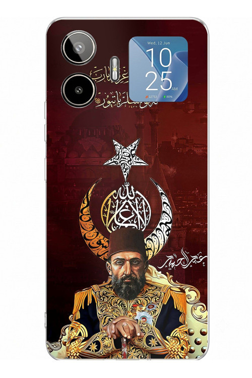 General Mobile GM 26 PRO Uyumlu Abdülhamid Han Baskılı Silikon Kılıf