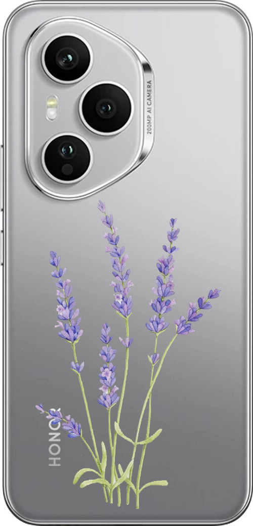 Honor 400 PRO Uyumlu Lavanta Çiçek Tasarımlı Baskılı Silikon Kılıf