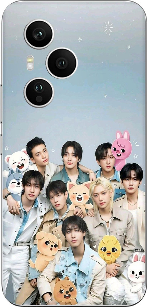 Honor 400 PRO Uyumlu Tray Kids K-Pop Grubu ve SKZOO Temalı Baskılı Silikon Kılıf