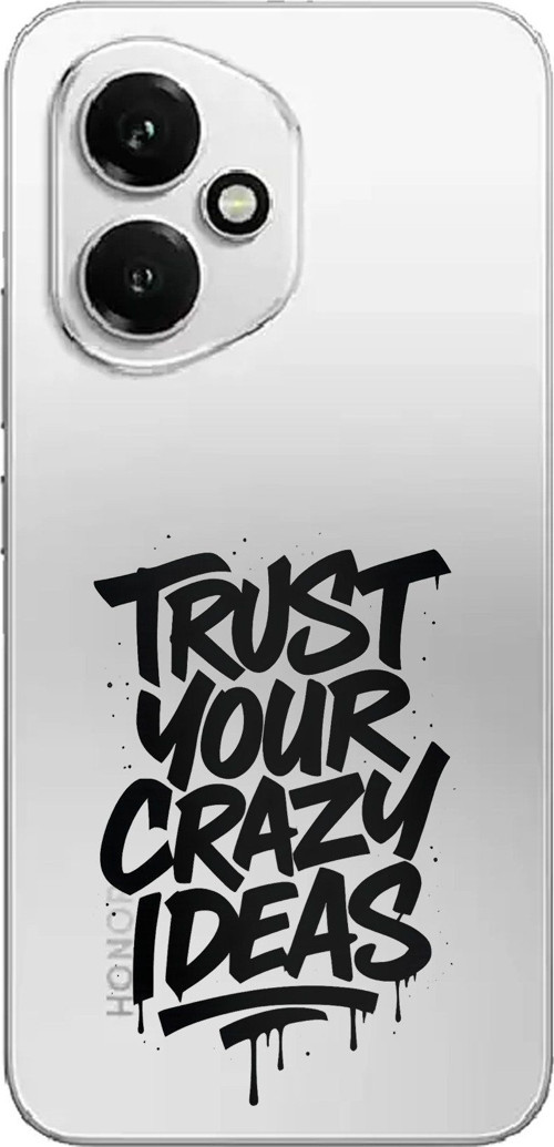 Honor 400 Uyumlu Crazy Trust Baskılı Silikon Kılıf