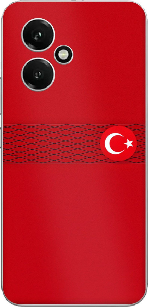 Honor 400 Uyumlu Türk Milli Takım Izgara Desenli Forma Baskılı Silikon Kılıf