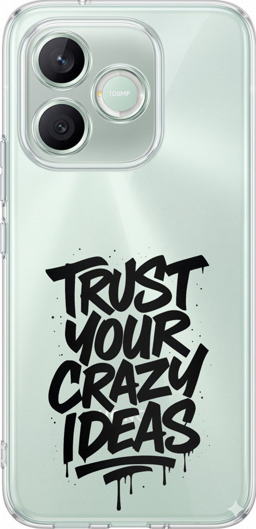 Honor 600 Lite Uyumlu Crazy Trust Baskılı Silikon Kılıf