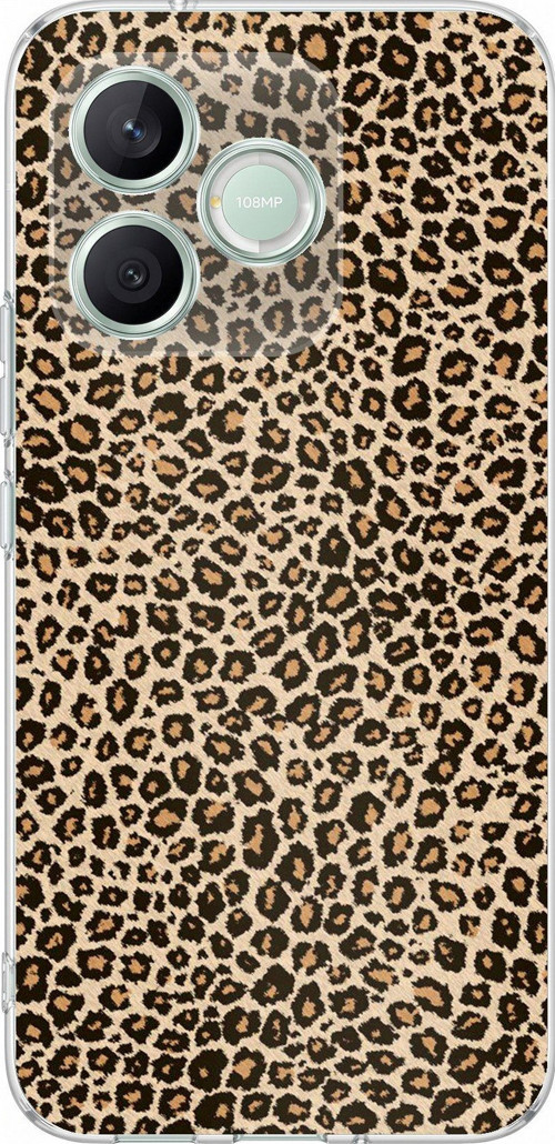 Honor 600 Lite Uyumlu Leopar Tasarımlı Baskılı Silikon Kılıf