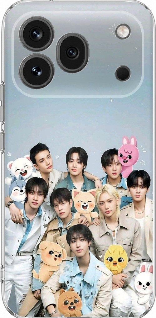 Honor 600 Pro Uyumlu Tray Kids K-Pop Grubu ve SKZOO Temalı Baskılı Silikon Kılıf