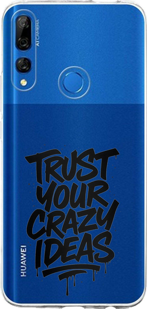 Honor 9X Uyumlu Crazy Trust Baskılı Silikon Kılıf