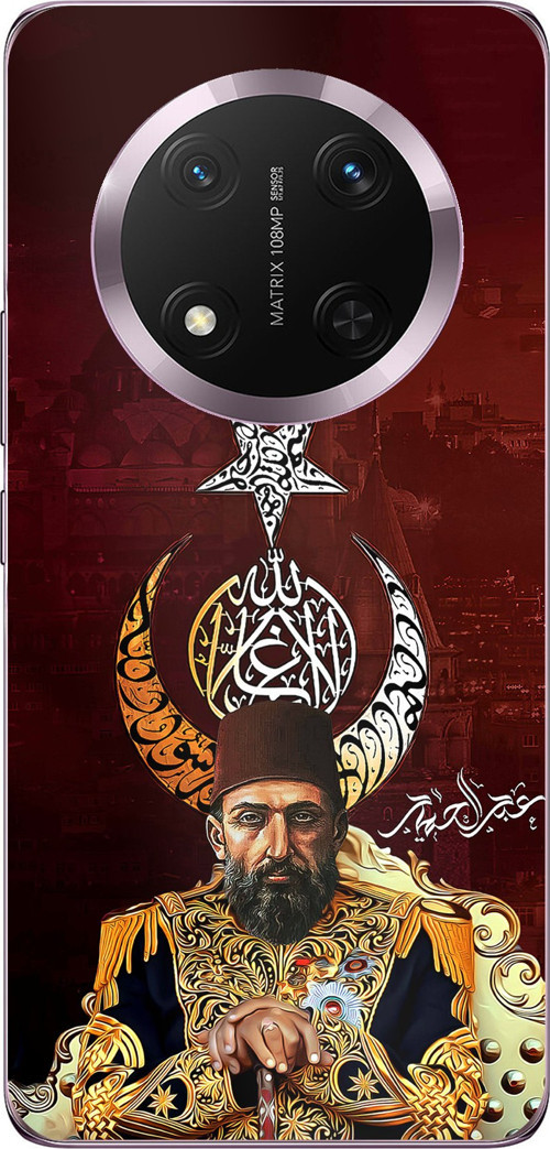 Honor Magic 7 Lite Uyumlu Abdülhamid Han Baskılı Silikon Kılıf