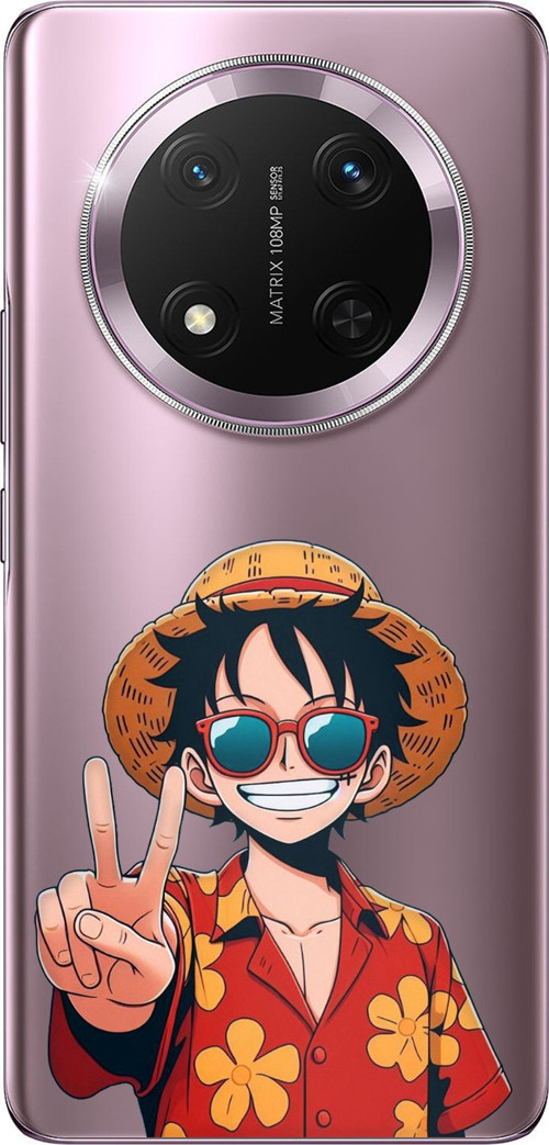 Honor Magic 7 Lite Uyumlu Monkey D. Luffy Tasarımlı Baskılı Silikon Kılıf