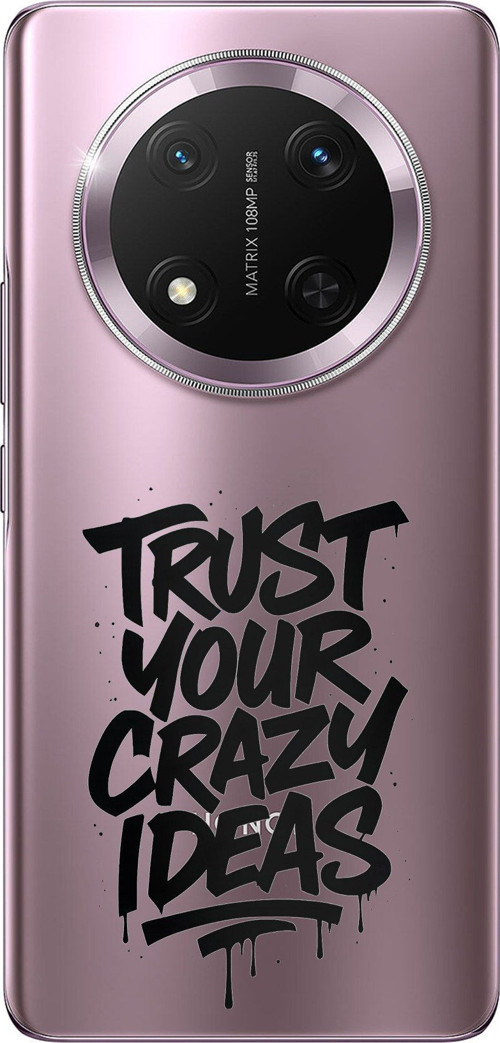 Honor Magic 7 Lite Uyumlu Crazy Trust Baskılı Silikon Kılıf