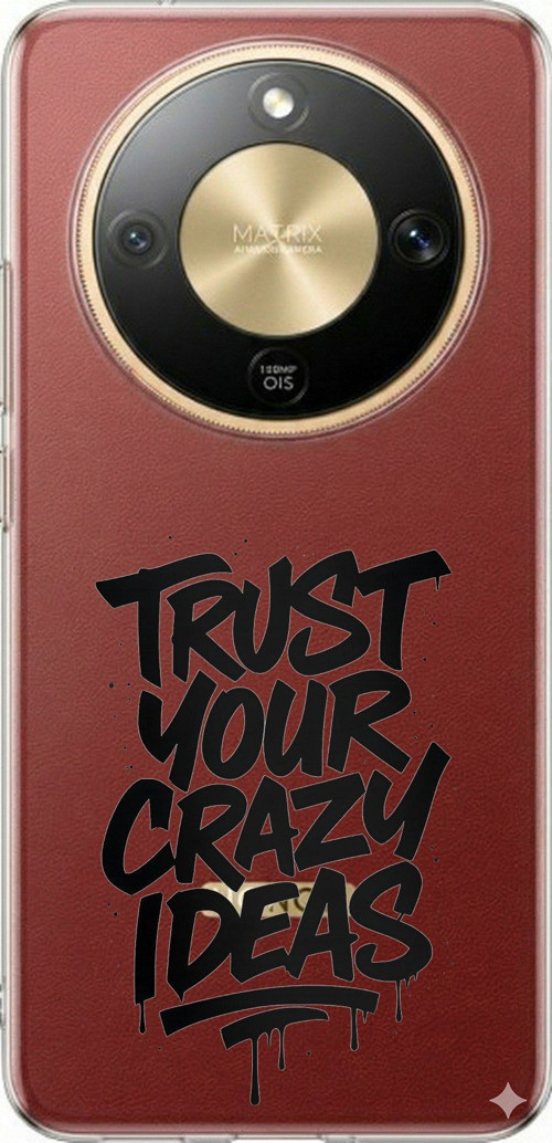 Honor Magic 8 Lite Uyumlu Crazy Trust Baskılı Silikon Kılıf