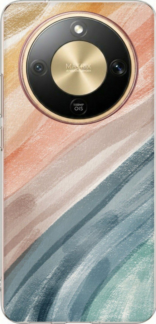 Honor Magic 8 Lite Uyumlu Modern Renk Paleti Baskılı Silikon Kılıf