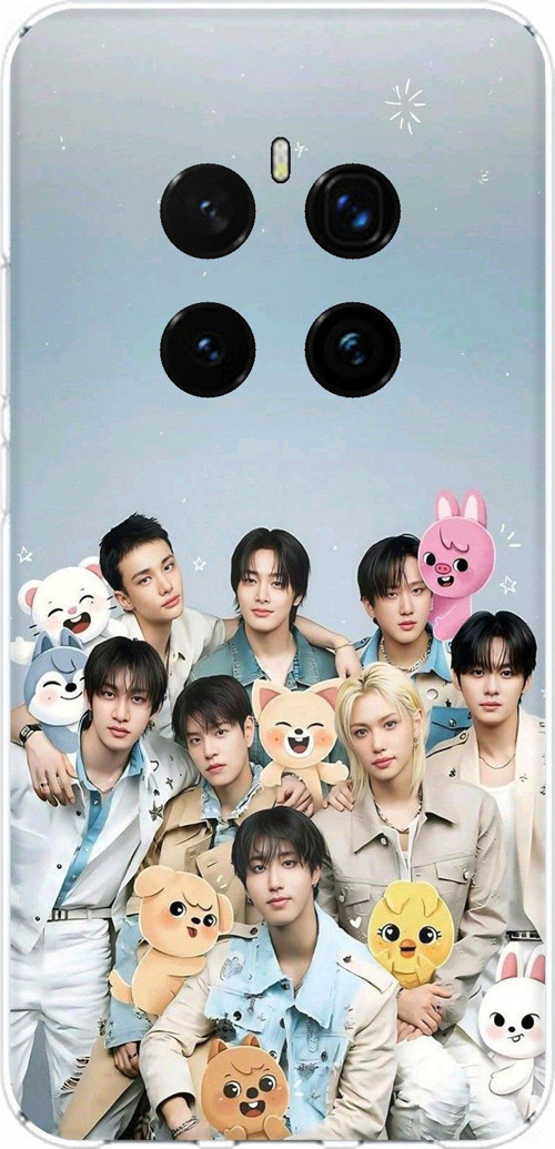 Honor Magic 7 PRO Uyumlu Tray Kids K-Pop Grubu ve SKZOO Temalı Baskılı Silikon Kılıf