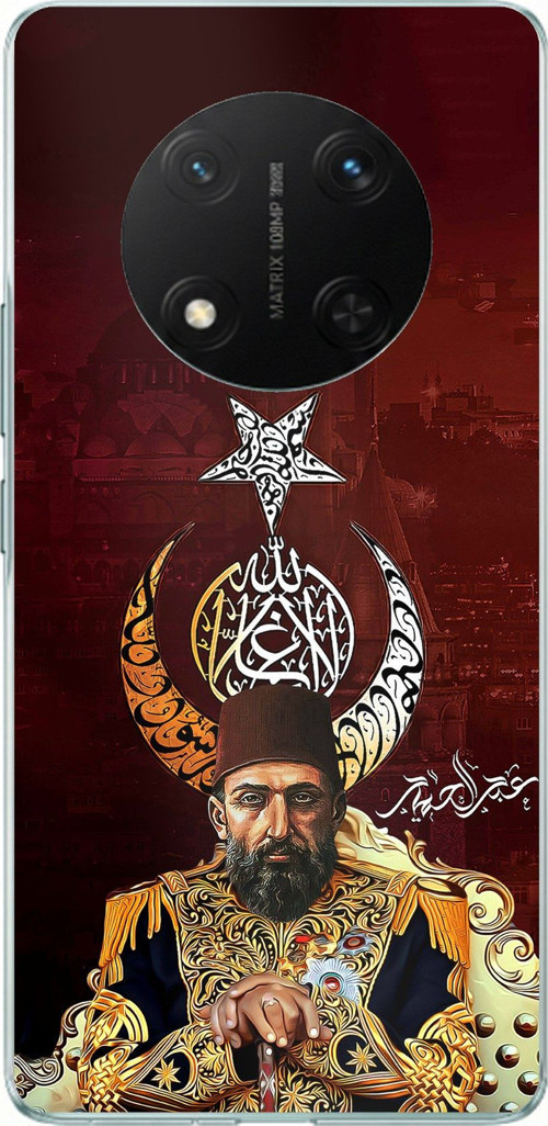 Honor X9C Uyumlu Abdülhamid Han Baskılı Silikon Kılıf