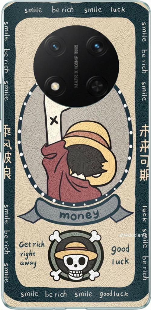 Honor X9C Uyumlu One Piece Dolar Baskılı Silikon Kılıf