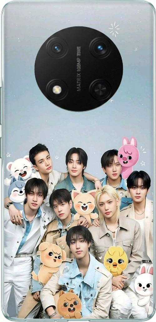 Honor X9C Uyumlu Tray Kids K-Pop Grubu ve SKZOO Temalı Baskılı Silikon Kılıf