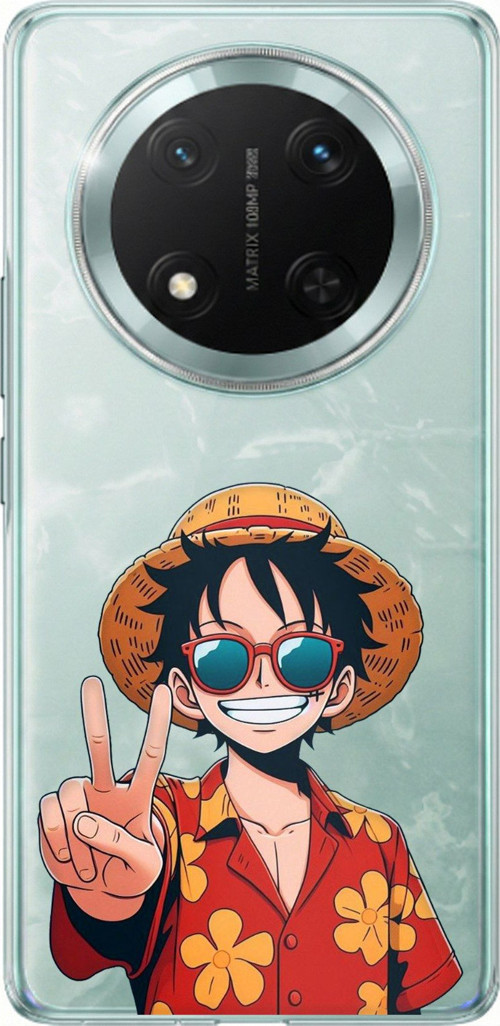 Honor X9C Uyumlu Monkey D. Luffy Tasarımlı Baskılı Silikon Kılıf