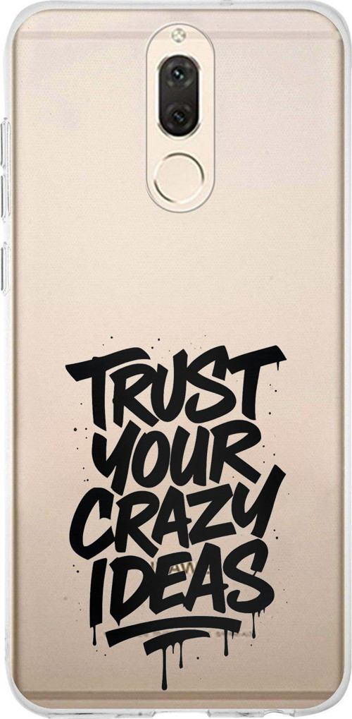 Huawei Mate 10 Lite Uyumlu Crazy Trust Baskılı Silikon Kılıf