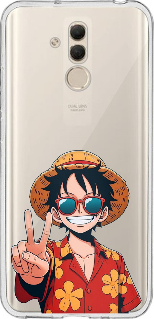Huawei Mate 20 Lite Uyumlu Monkey D. Luffy Tasarımlı Baskılı Silikon Kılıf
