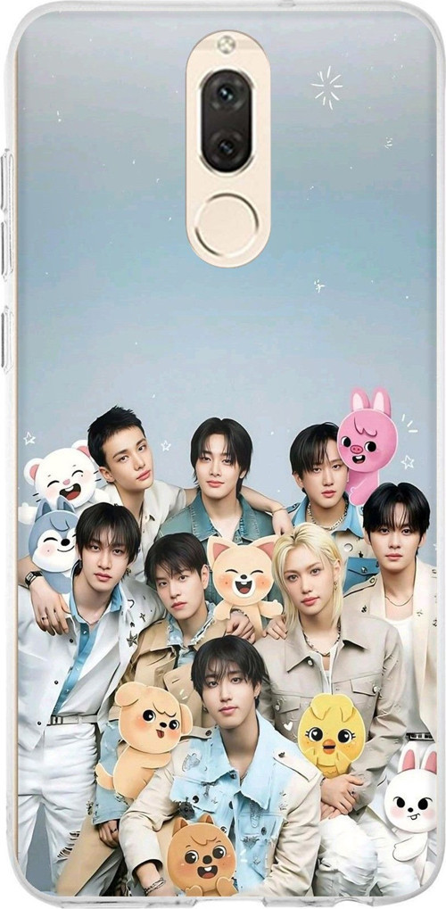 Huawei Mate 10 Lite Uyumlu Tray Kids K-Pop Grubu ve SKZOO Temalı Baskılı Silikon Kılıf