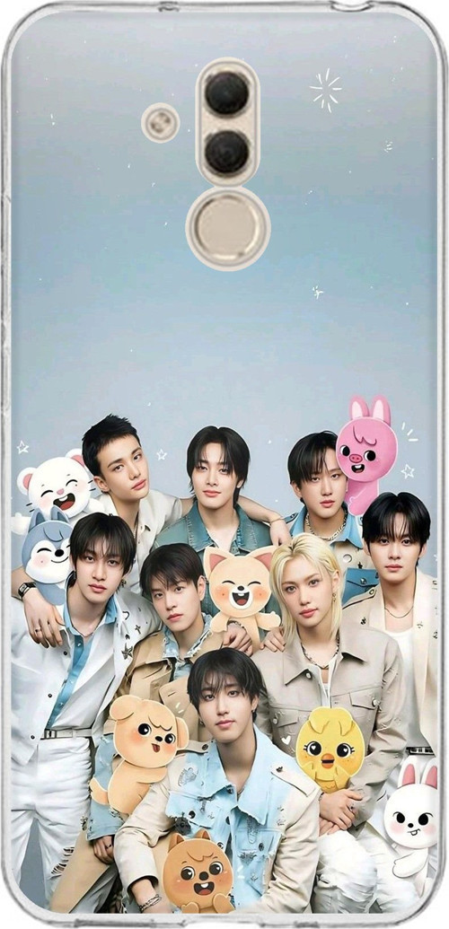 Huawei Mate 20 Lite Uyumlu Tray Kids K-Pop Grubu ve SKZOO Temalı Baskılı Silikon Kılıf