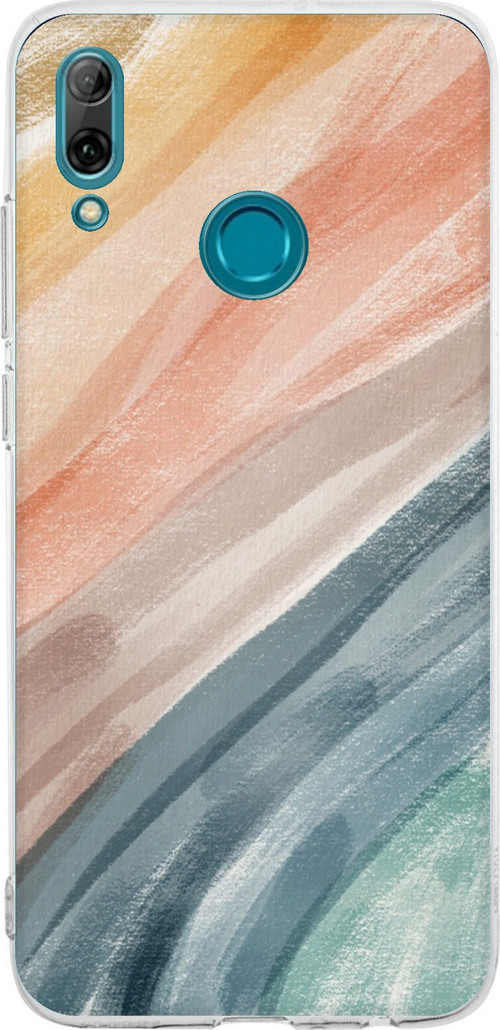 Huawei P Smart 2019 Uyumlu Modern Renk Paleti Baskılı Silikon Kılıf