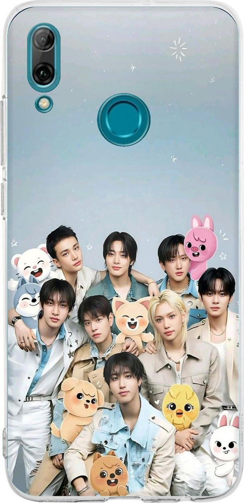 Huawei P Smart 2019 Uyumlu Tray Kids K-Pop Grubu ve SKZOO Temalı Baskılı Silikon Kılıf