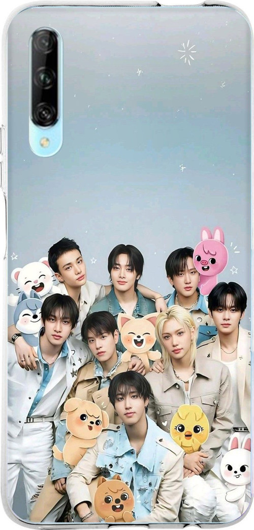 Huawei P Smart PRO Uyumlu Tray Kids K-Pop Grubu ve SKZOO Temalı Baskılı Silikon Kılıf