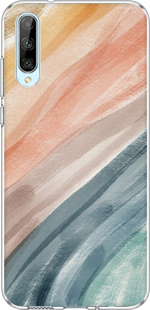 Huawei P Smart S Uyumlu Modern Renk Paleti Baskılı Silikon Kılıf