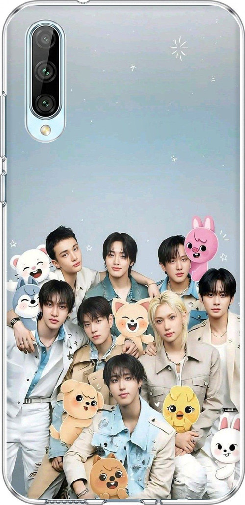 Huawei P Smart S Uyumlu Tray Kids K-Pop Grubu ve SKZOO Temalı Baskılı Silikon Kılıf