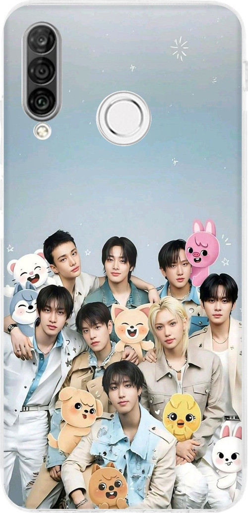 Huawei P30 Lite Uyumlu Tray Kids K-Pop Grubu ve SKZOO Temalı Baskılı Silikon Kılıf