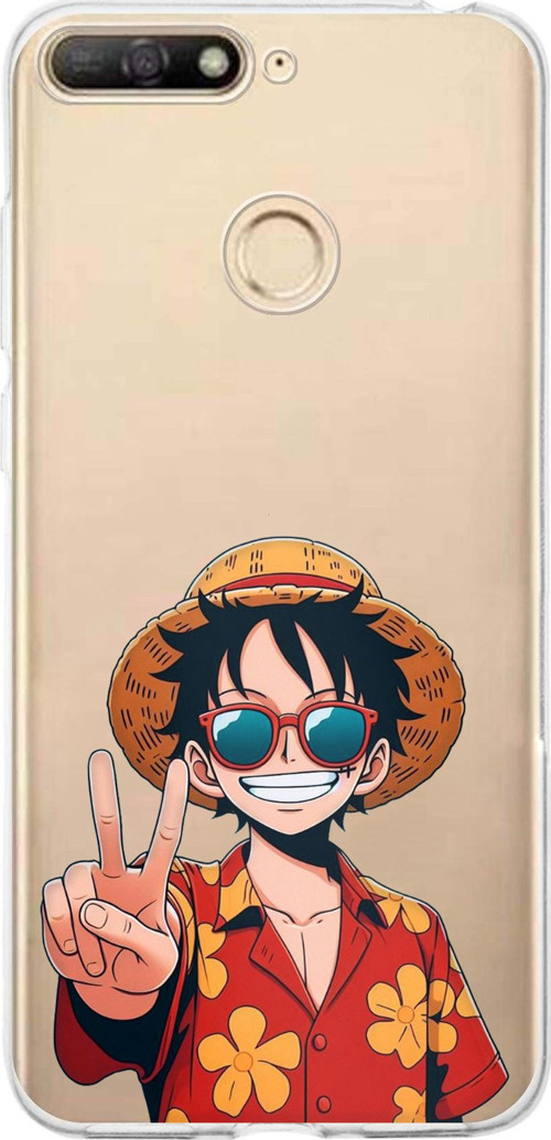 Huawei Y6 2018 - Honor 7A Uyumlu Monkey D. Luffy Tasarımlı Baskılı Silikon Kılıf