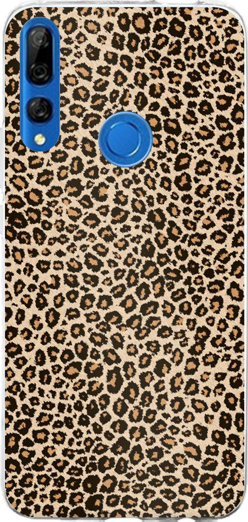 Huawei Y9 Prime (2019) Uyumlu Leopar Tasarımlı Baskılı Silikon Kılıf
