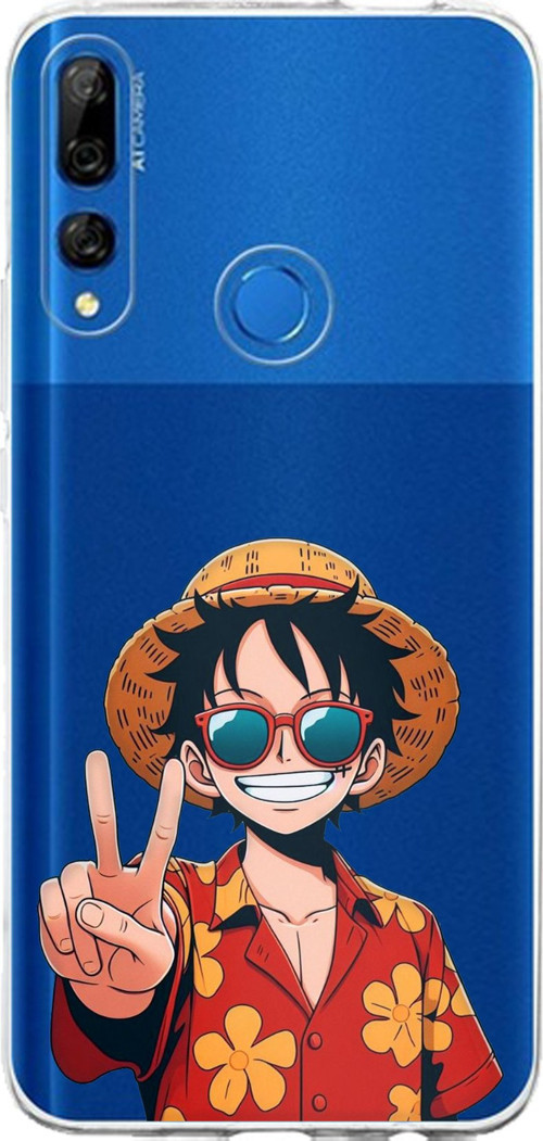 Huawei Y9 Prime (2019) Uyumlu Monkey D. Luffy Tasarımlı Baskılı Silikon Kılıf