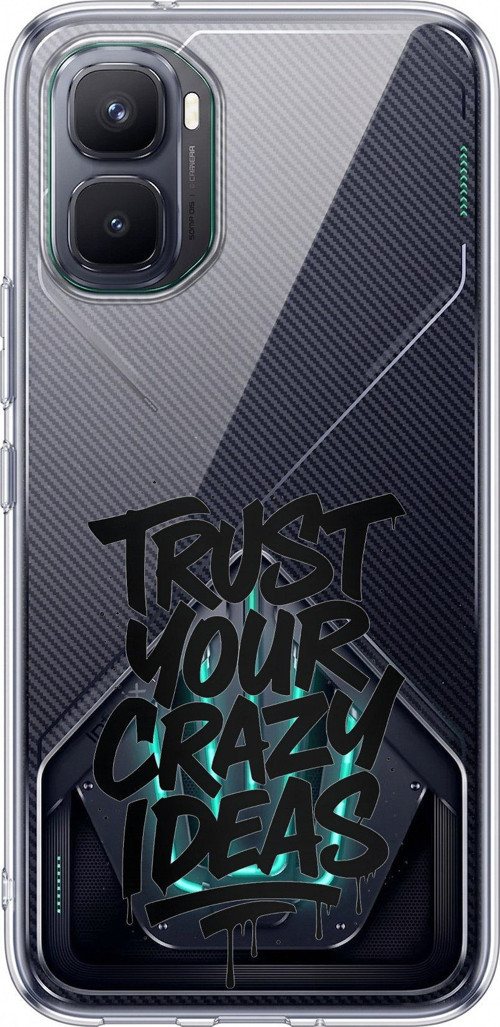 Infinix GT 50 Pro Uyumlu Crazy Trust Baskılı Silikon Kılıf