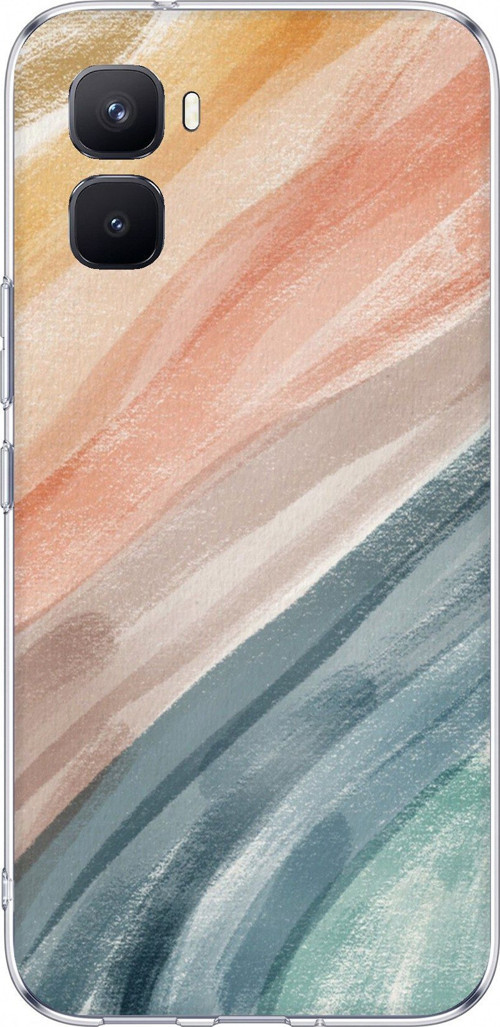 Infinix GT 50 Pro Uyumlu Modern Renk Paleti Baskılı Silikon Kılıf