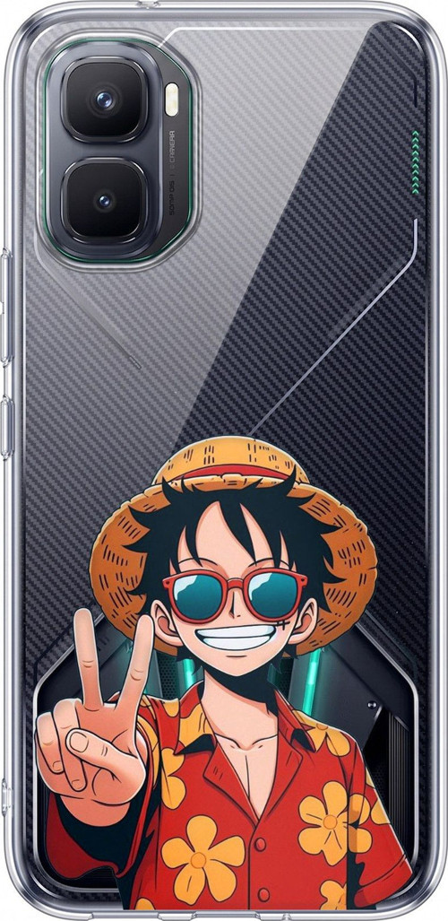 Infinix GT 50 Pro Uyumlu Monkey D. Luffy Tasarımlı Baskılı Silikon Kılıf