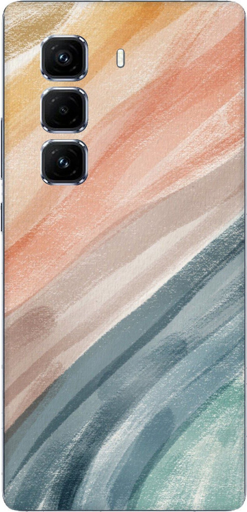 Infinix Hot 50 PRO PLUS+ Uyumlu Modern Renk Paleti Baskılı Silikon Kılıf