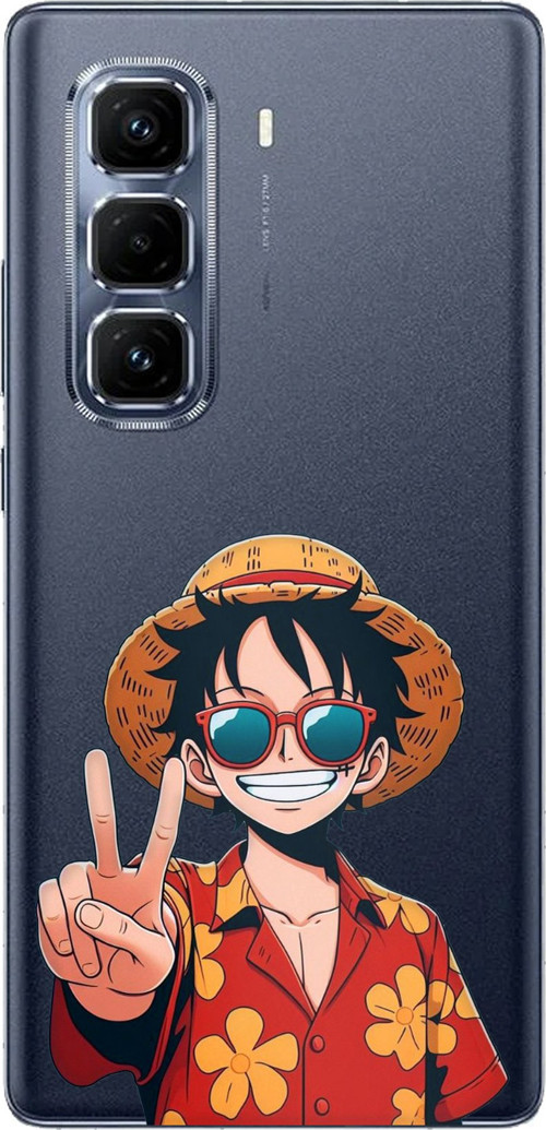 Infinix Hot 50 PRO PLUS+ Uyumlu Monkey D. Luffy Tasarımlı Baskılı Silikon Kılıf